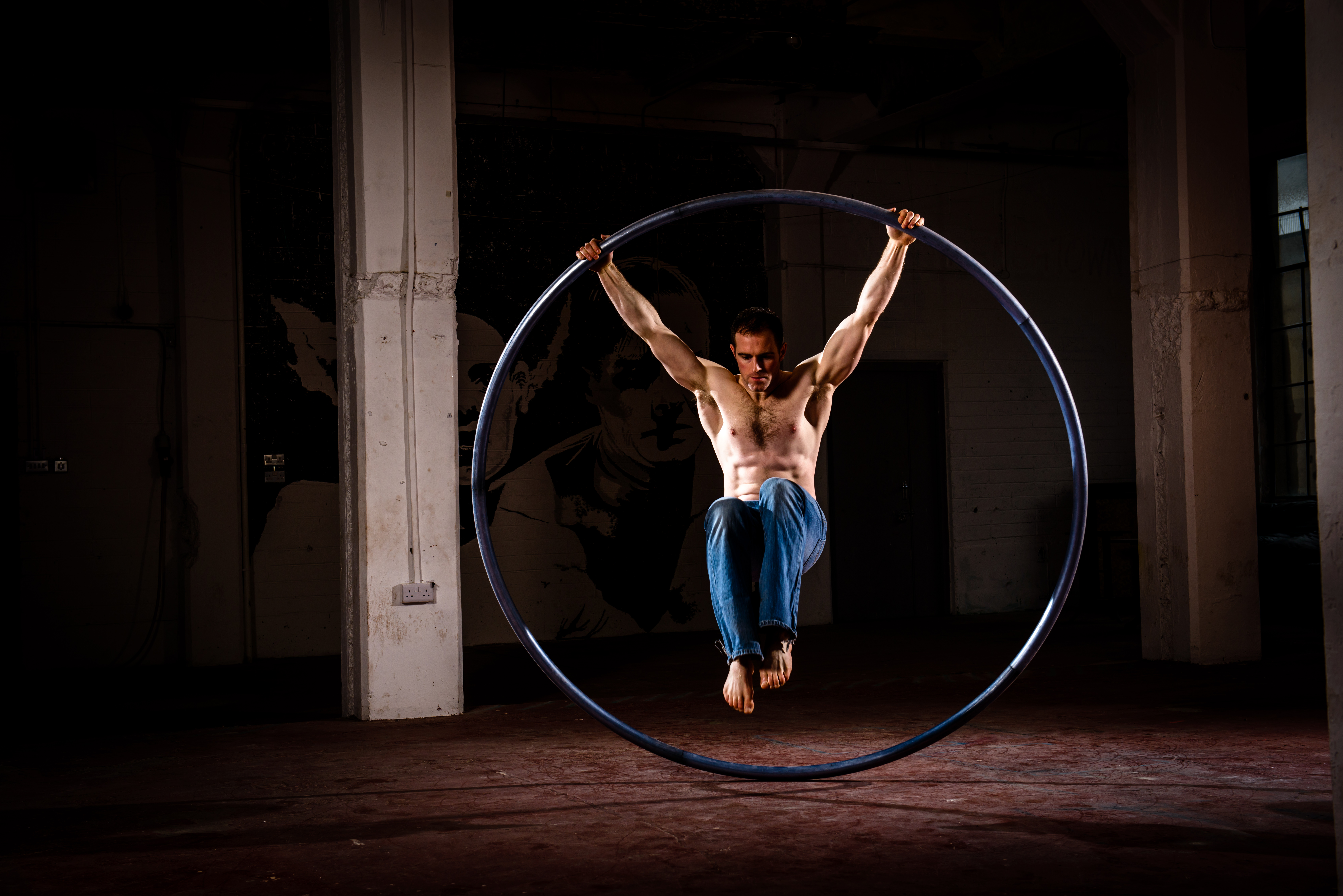 Cutting Edge CYR Wheel acrobat for hire with www.corporateevents.ie